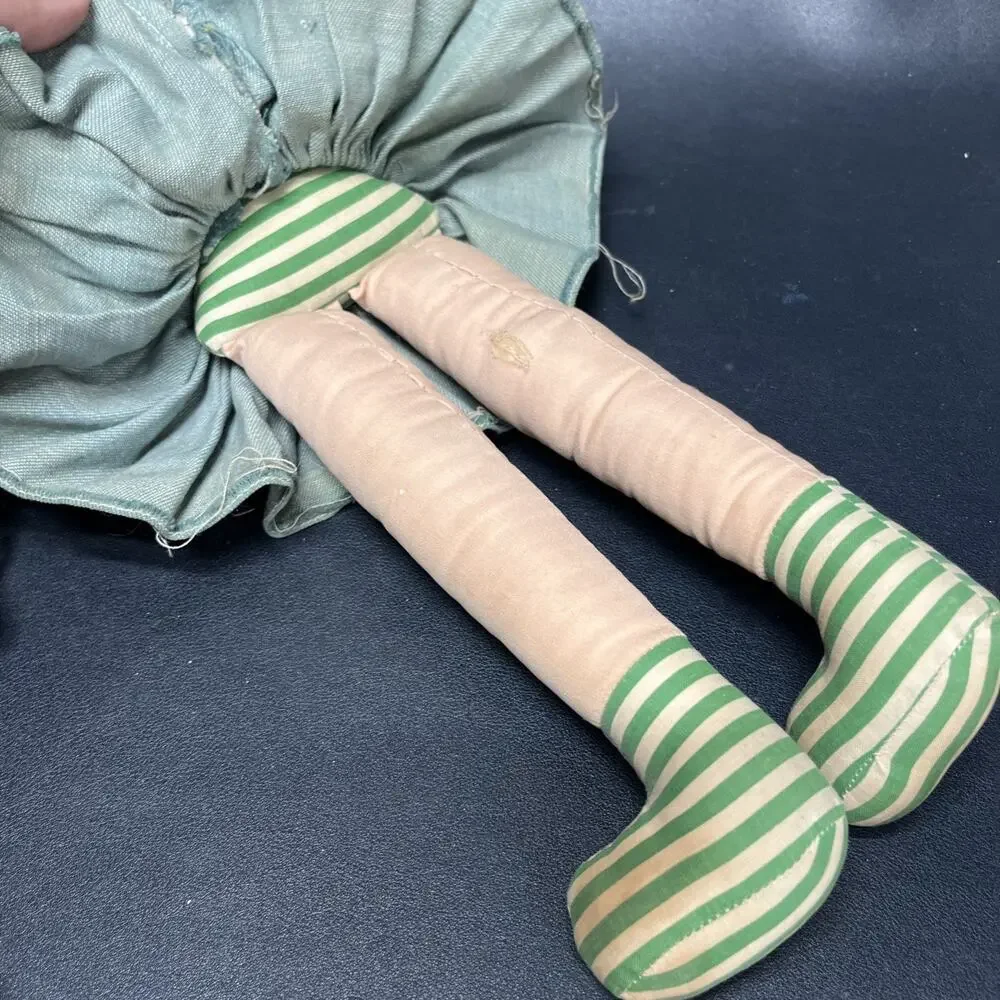 Vintage Rag Dolls Unbranded Lot Of Two Dolls 15” And 17”